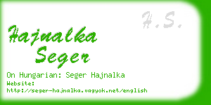 hajnalka seger business card